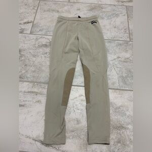 Kerrits Flow Rise Knee Patch Performance Riding Tight
Kids Size Medium
Tan